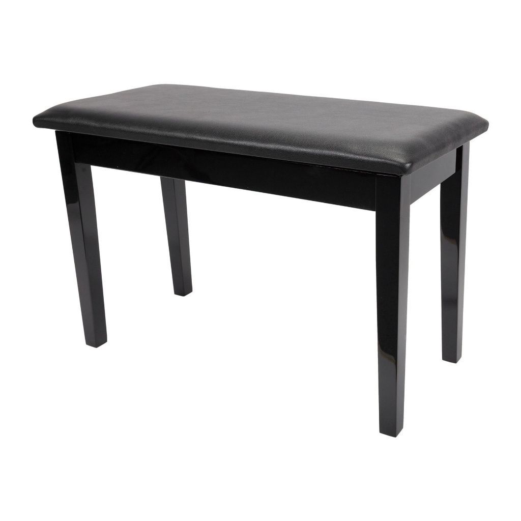 Crown Standard Duet Piano Stool with Storage Compartment - Black-Crown-Infinite Music