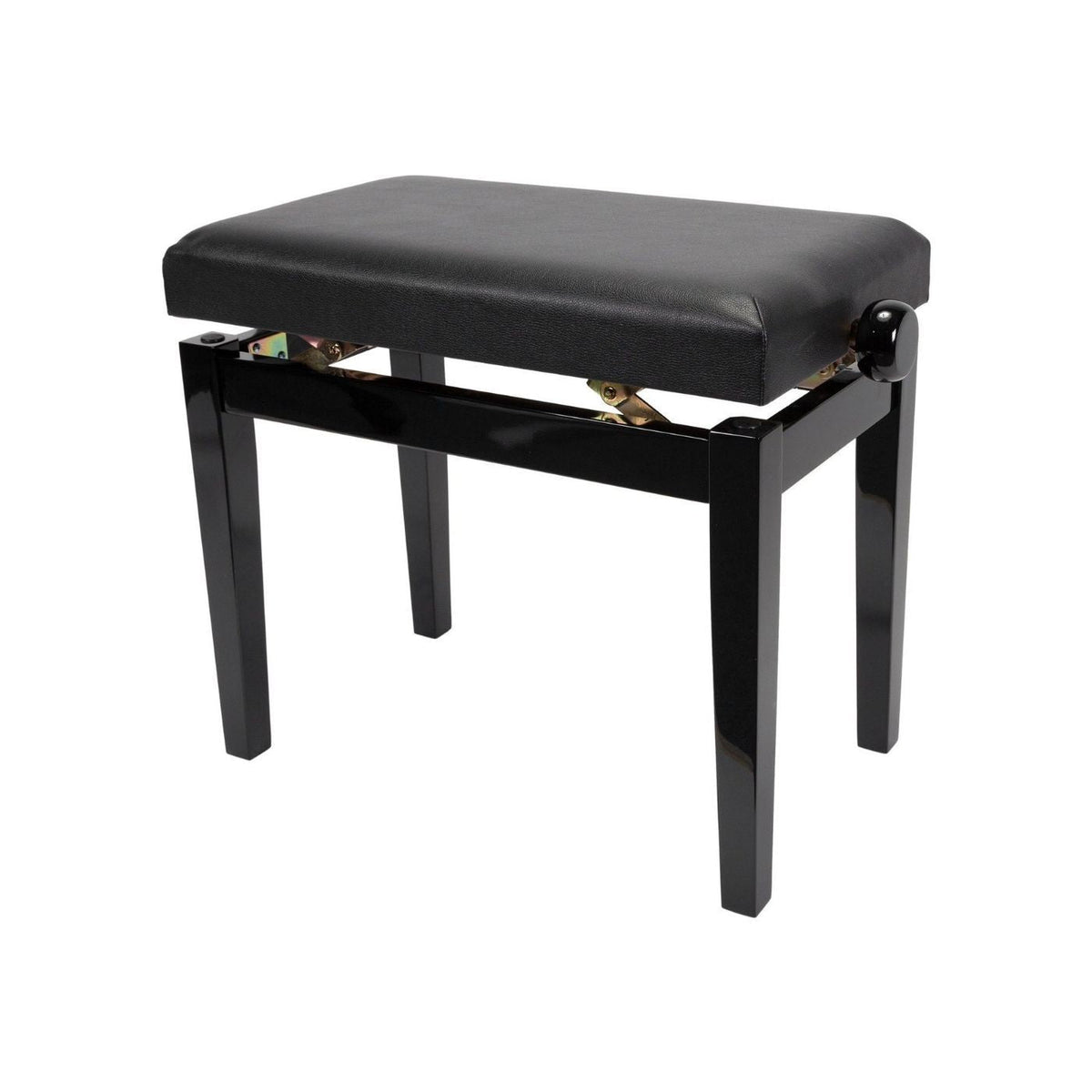 Crown Standard Height Adjustable Piano Stool - Black-Crown-Infinite Music