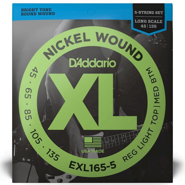 D'Addario Custom Light 5 String Bass Guitar String Set - 45-130-D'Addario-Infinite Music