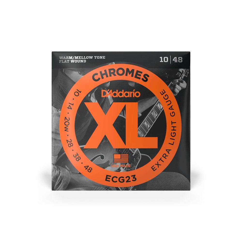 D'Addario ECG23 Chromes Electric Guitar Strings Extra Light 10-48-D'Addario-Infinite Music