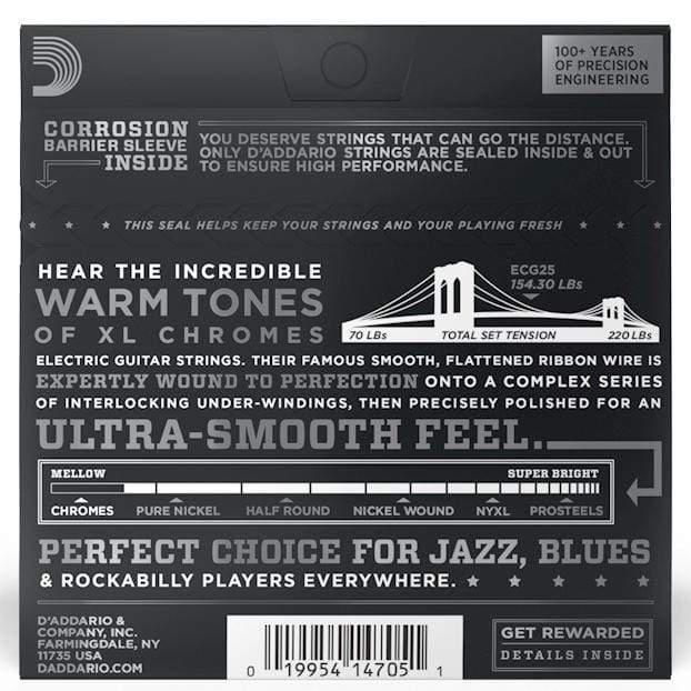 D'Addario ECG25 Chromes Electric Guitar Strings Light 12-52-D'Addario-Infinite Music