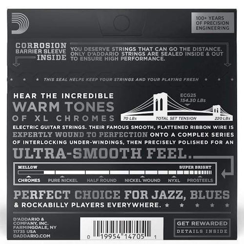 D'Addario ECG25 Chromes Electric Guitar Strings Light 12-52-D'Addario-Infinite Music