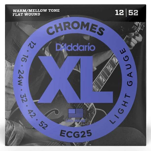 D'Addario ECG25 Chromes Electric Guitar Strings Light 12-52-D'Addario-Infinite Music