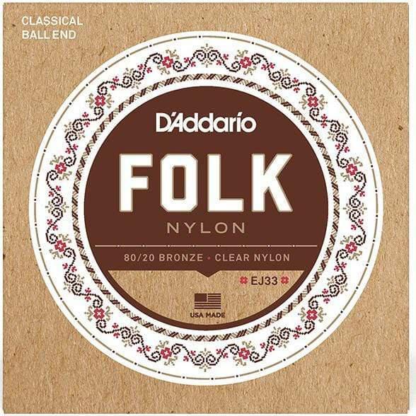 D'Addario EJ33 Ball End Folk Nylon Guitar Strings-D'Addario-Infinite Music