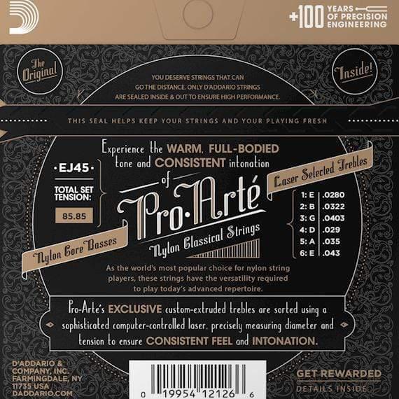 D'Addario EJ45 Pro Arte Classical Guitar Strings - Normal Tension-D'Addario-Infinite Music