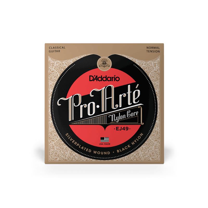 D'Addario EJ49 Pro Arte Black Nylon Classical Guitar Strings - Normal Tension-D'Addario-Infinite Music