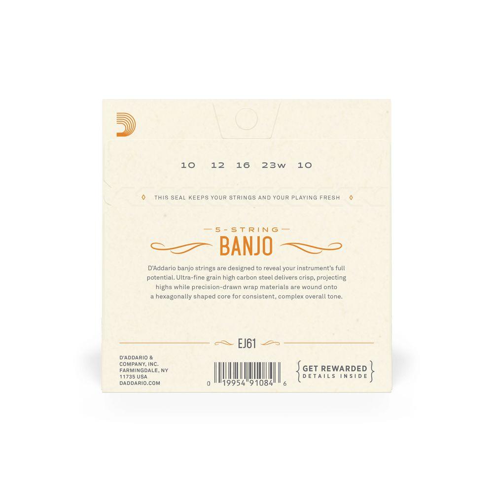 D'Addario EJ61 5 String Banjo String Set-D'Addario-Infinite Music