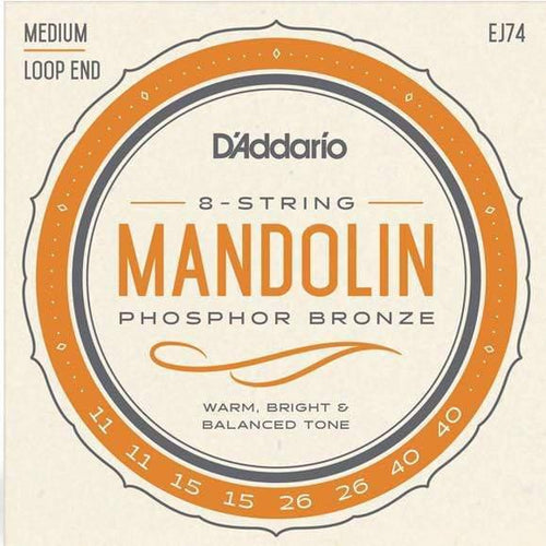 D'Addario EJ74 Mandolin Strings - Medium 11-40-D'Addario-Infinite Music