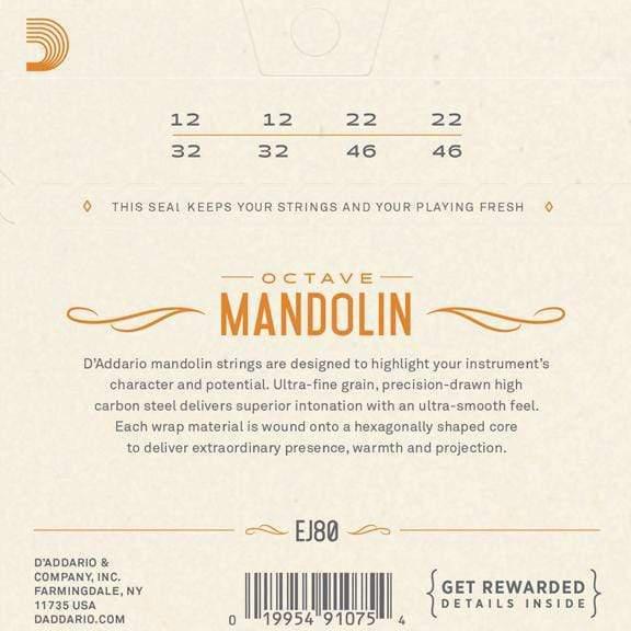 D'Addario EJ80 Octave Mandolin Strings - 12-46-D'Addario-Infinite Music