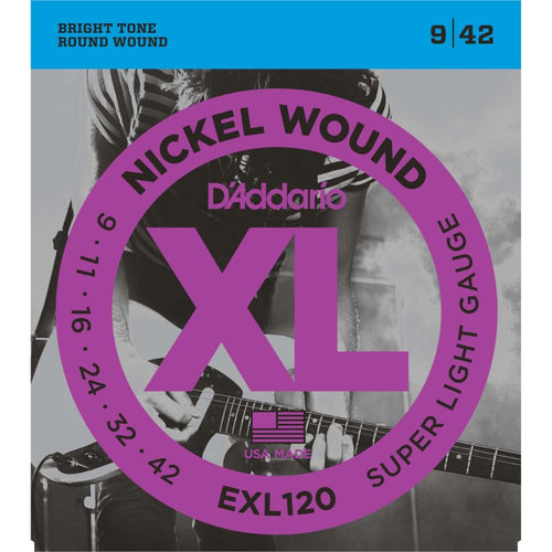 D'Addario EXL120 Nickel Wound Super Light Electric Guitar Strings 9-42-D'Addario-Infinite Music