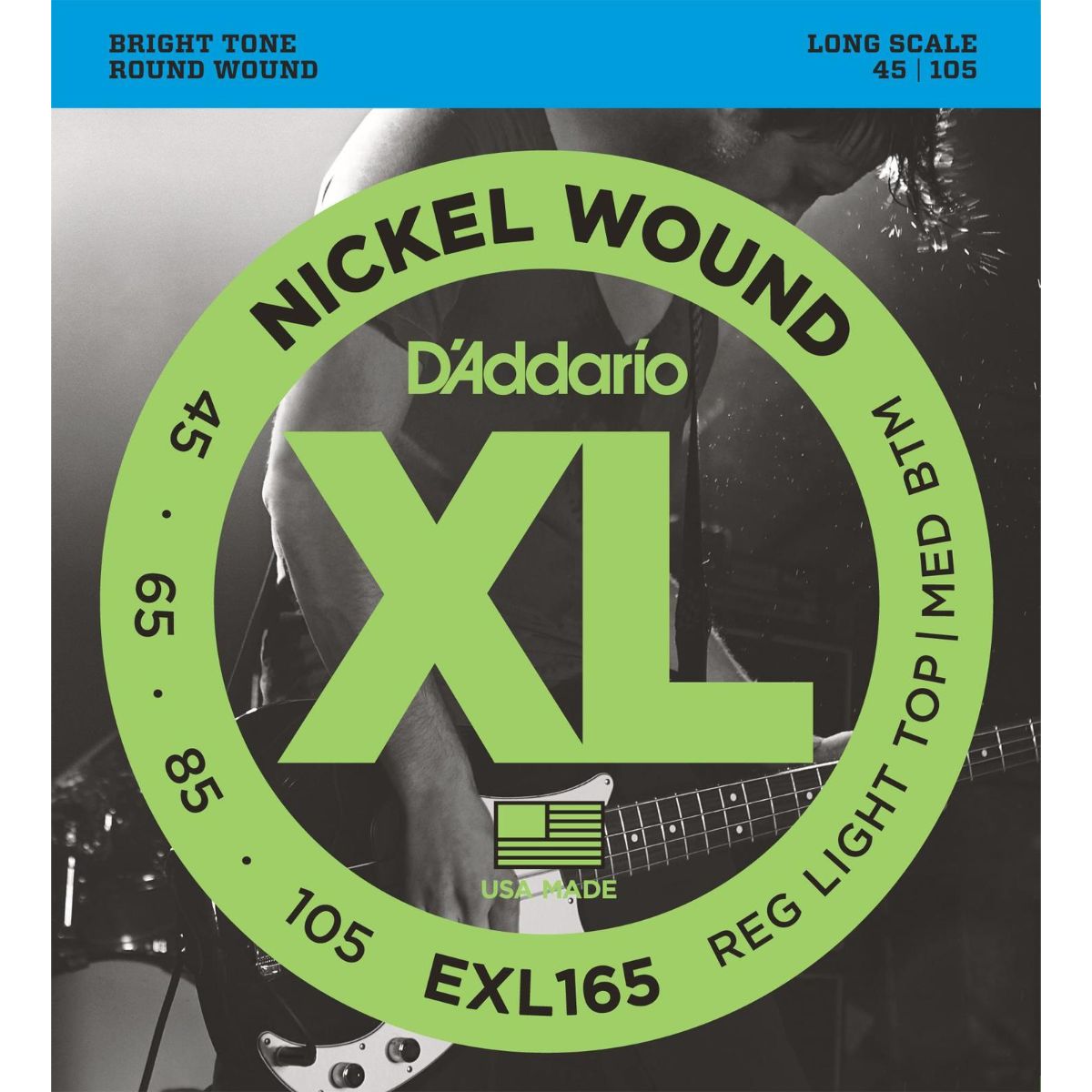 D'Addario EXL165 Bass Guitar String Set - Custom Light 45-105-D'Addario-Infinite Music