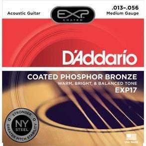 D'Addario EXP17 Coated Phosphor Medium 13-56 Acoustic Guitar Strings-D'Addario-Infinite Music