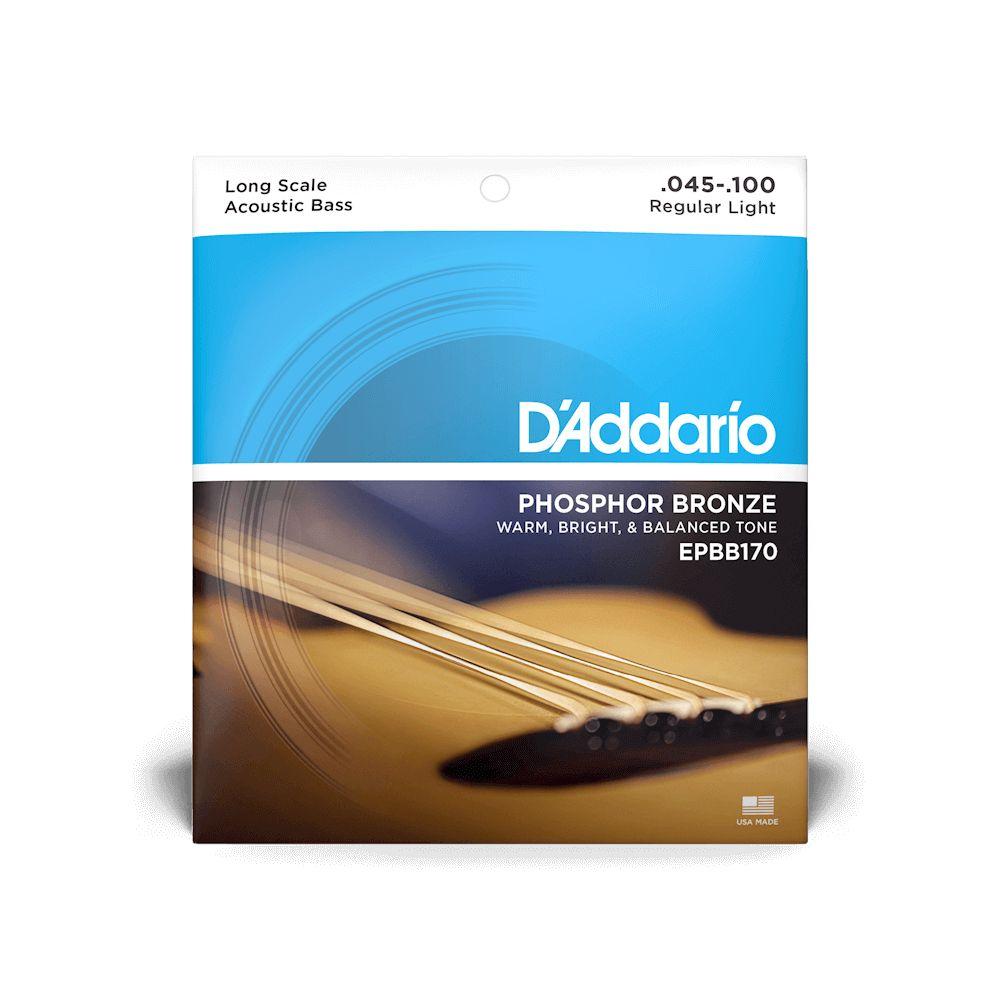 D'Addario Long Scale Phosphor Bronze Acoustic Bass Guitar Strings - .045-.100-D'Addario-Infinite Music