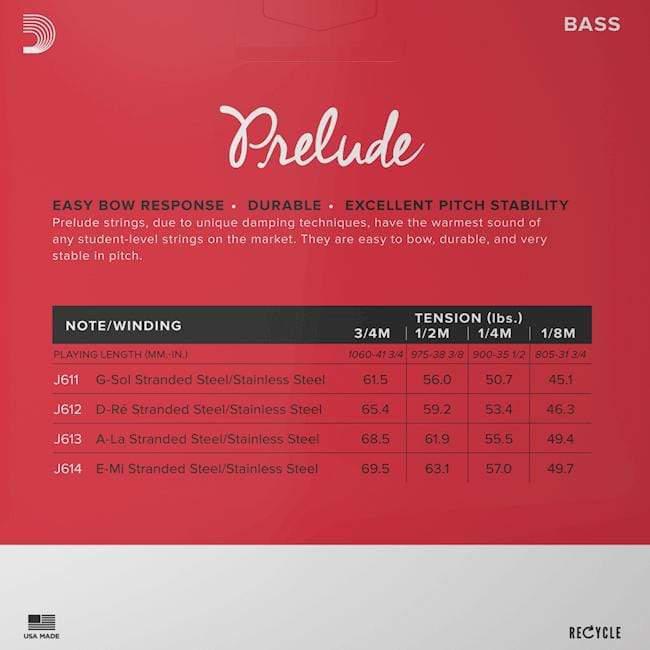D'Addario Prelude 1/2 Double Bass String Set-D'Addario-Infinite Music
