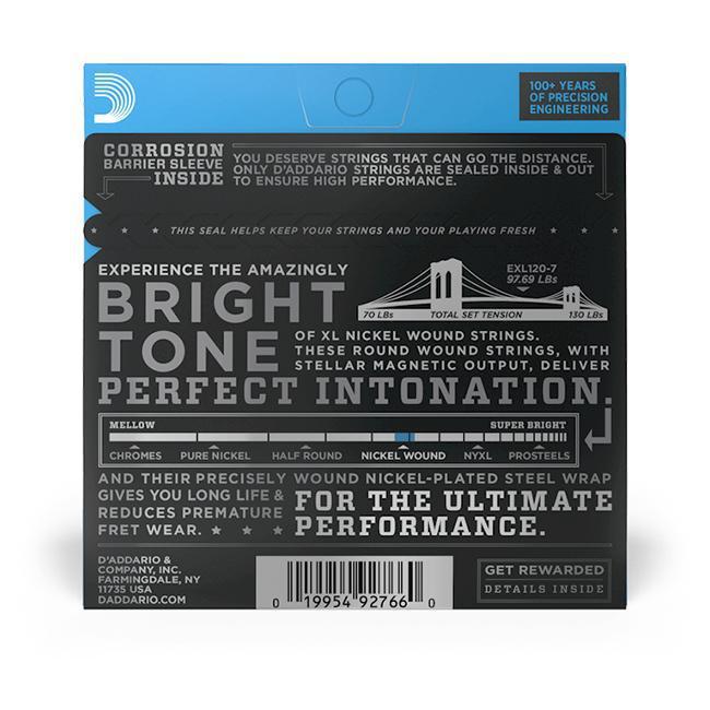 D'Addario Super Light 7 String Guitar String Set-D'Addario-Infinite Music