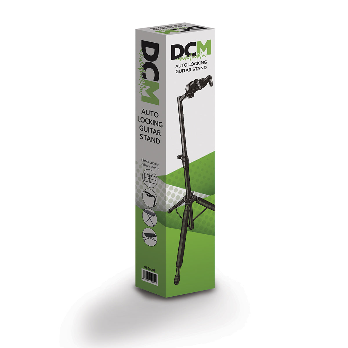 DCM GSL01 Auto Locking Guitar Stand Black-DCM-Infinite Music