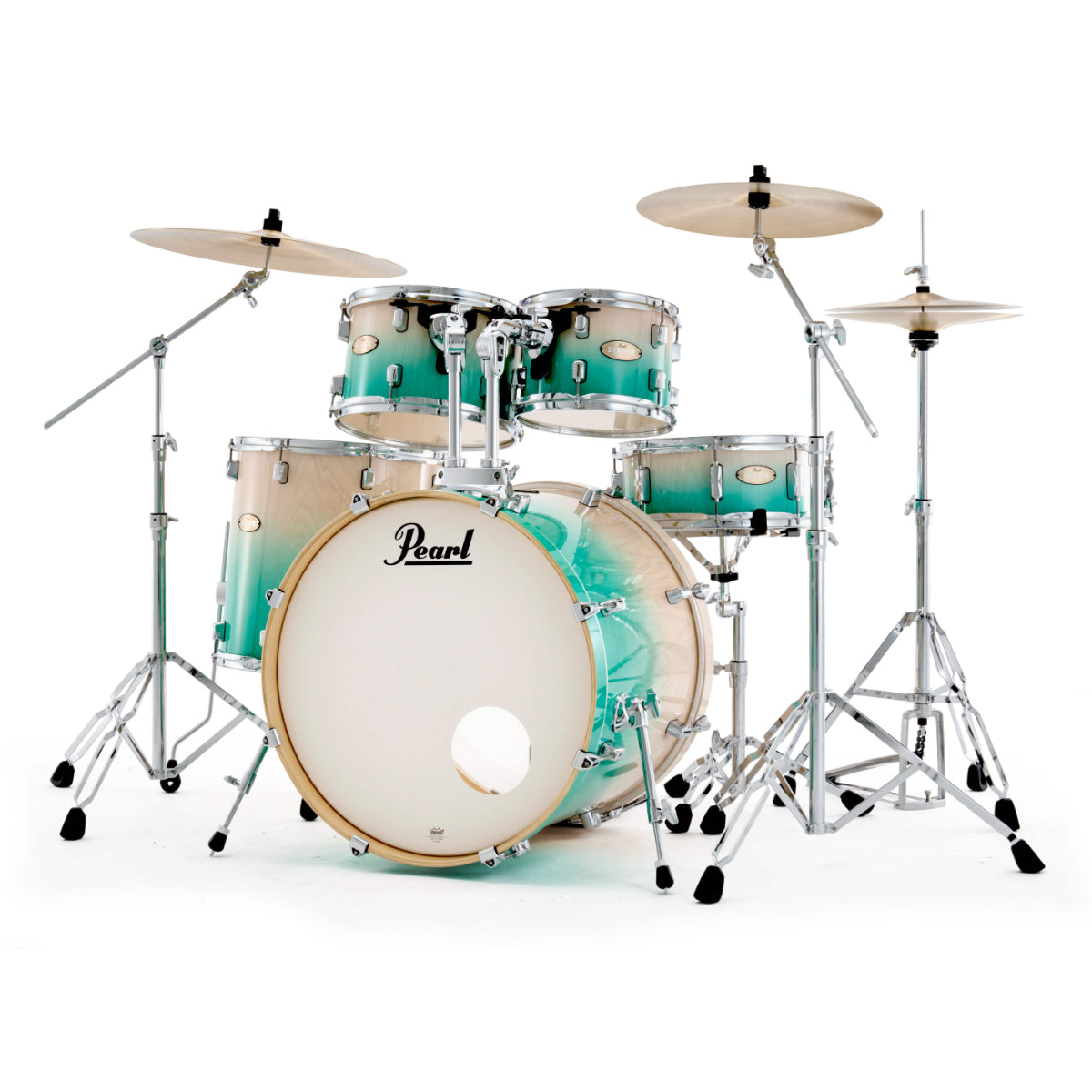 Pearl Decade Maple Artisan 5-PC 20" Drum Kit With Hardware - White Beach Pine Fade (Cymbals Not Included)