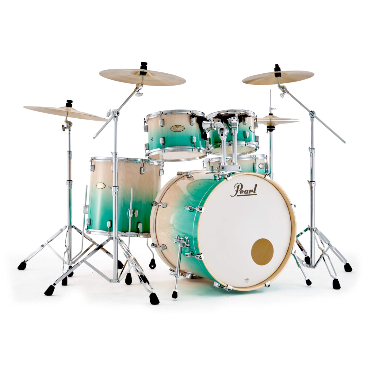 Pearl Decade Maple Artisan 5-PC 20" Drum Kit With Hardware - White Beach Pine Fade (Cymbals Not Included)