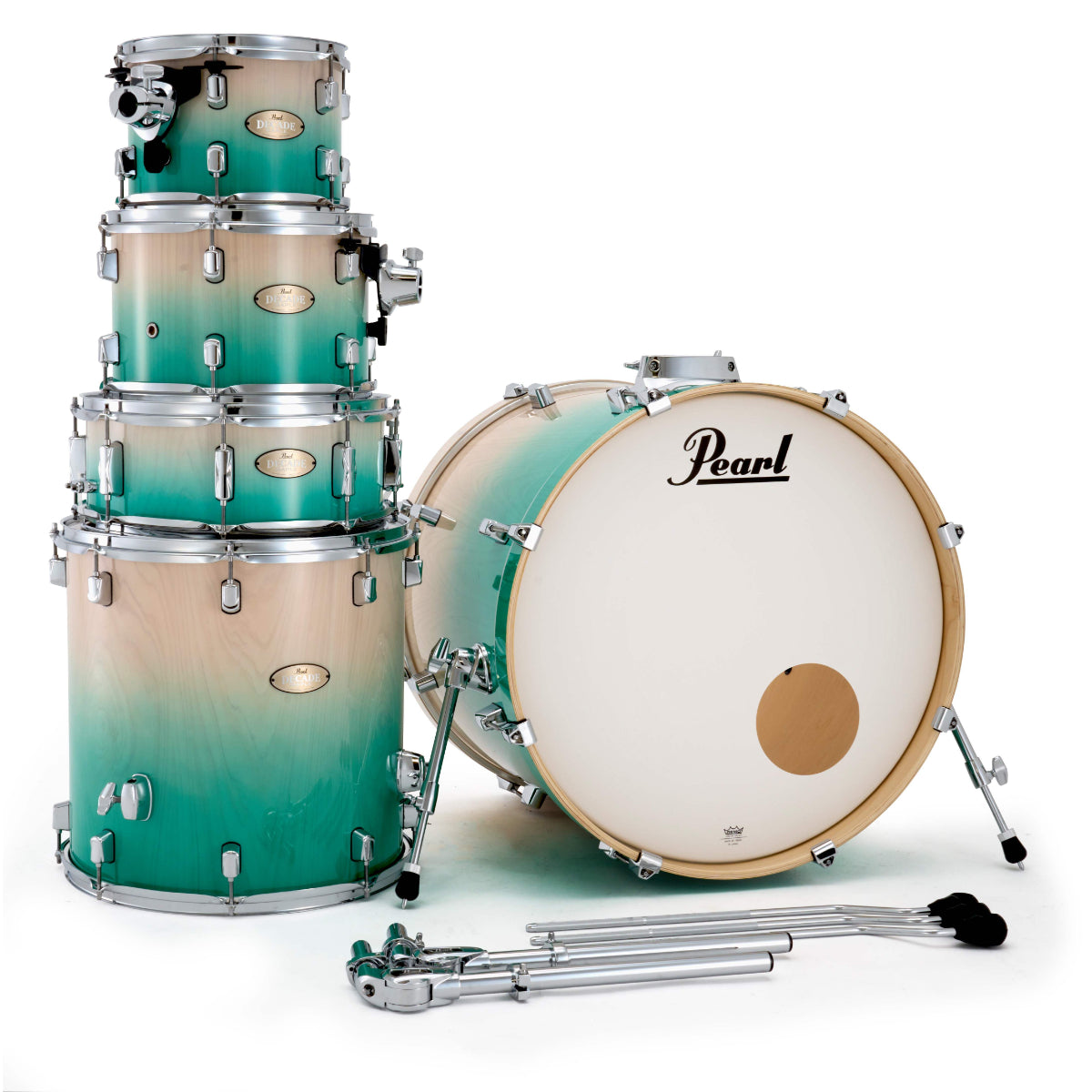 Pearl Decade Maple Artisan 5-PC 20" Drum Kit With Hardware - White Beach Pine Fade (Cymbals Not Included)