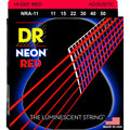 DR Neon Red NRA-11 Acoustic Guitar Strings - Custom Light-DR Strings-Infinite Music