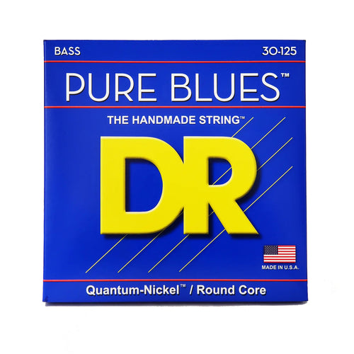 DR PURE BLUES PB6-30 Quantum Nickel Bass Guitar Strings: 6-String Medium 30-125-DR Strings-Infinite Music