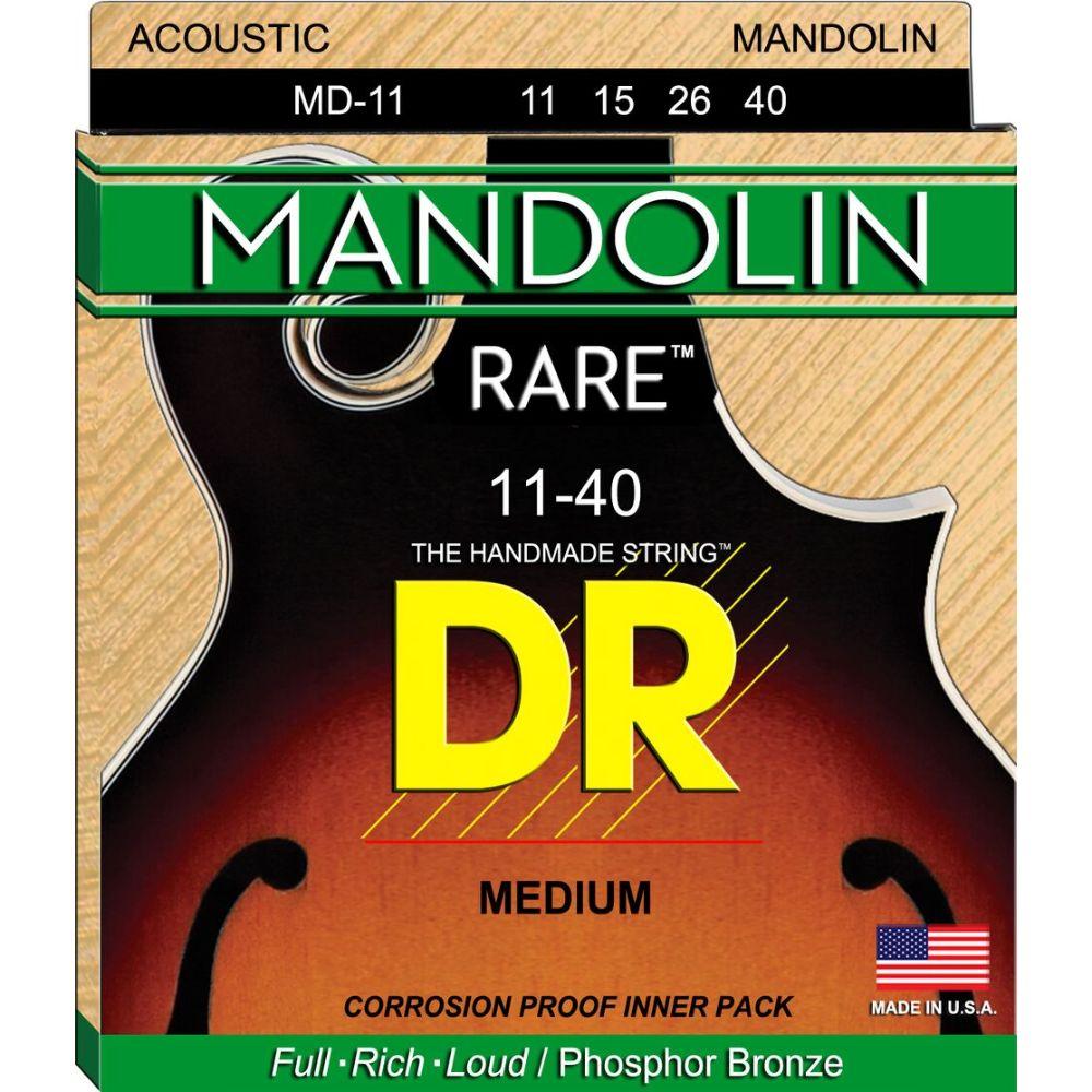 DR Rare MD-11 Mandolin Strings - Medium 11-40-DR Strings-Infinite Music