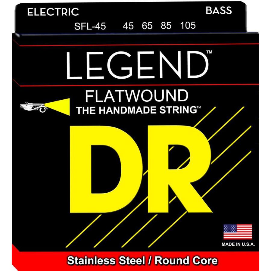 DR SFL-45 Legend Flatwound Short Scale Bass Strings - 45-105-DR Strings-Infinite Music