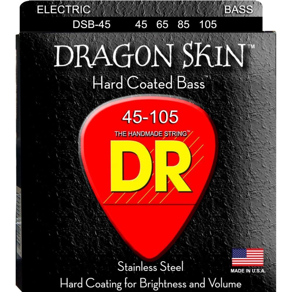 DR Strings DSB-45 Dragon Skin Coated Bass Guitar Strings - .045 -.105-DR Strings-Infinite Music