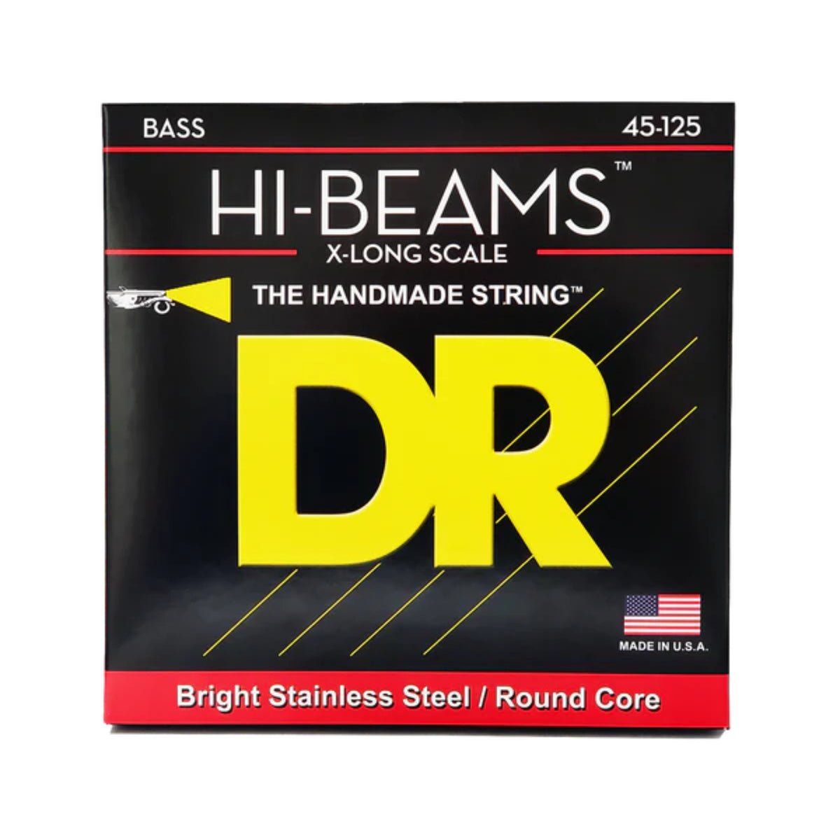 DR Strings 'Hi Beam' Stainless Steel 5-String Bass Set - 45-125 (X-Long Scale) LMR5-45-DR Strings-Infinite Music