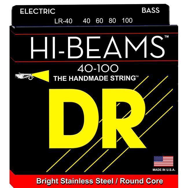 DR Strings LR-40 Hi-Beams 4 String Bass Guitar Strings 40-100-DR Strings-Infinite Music