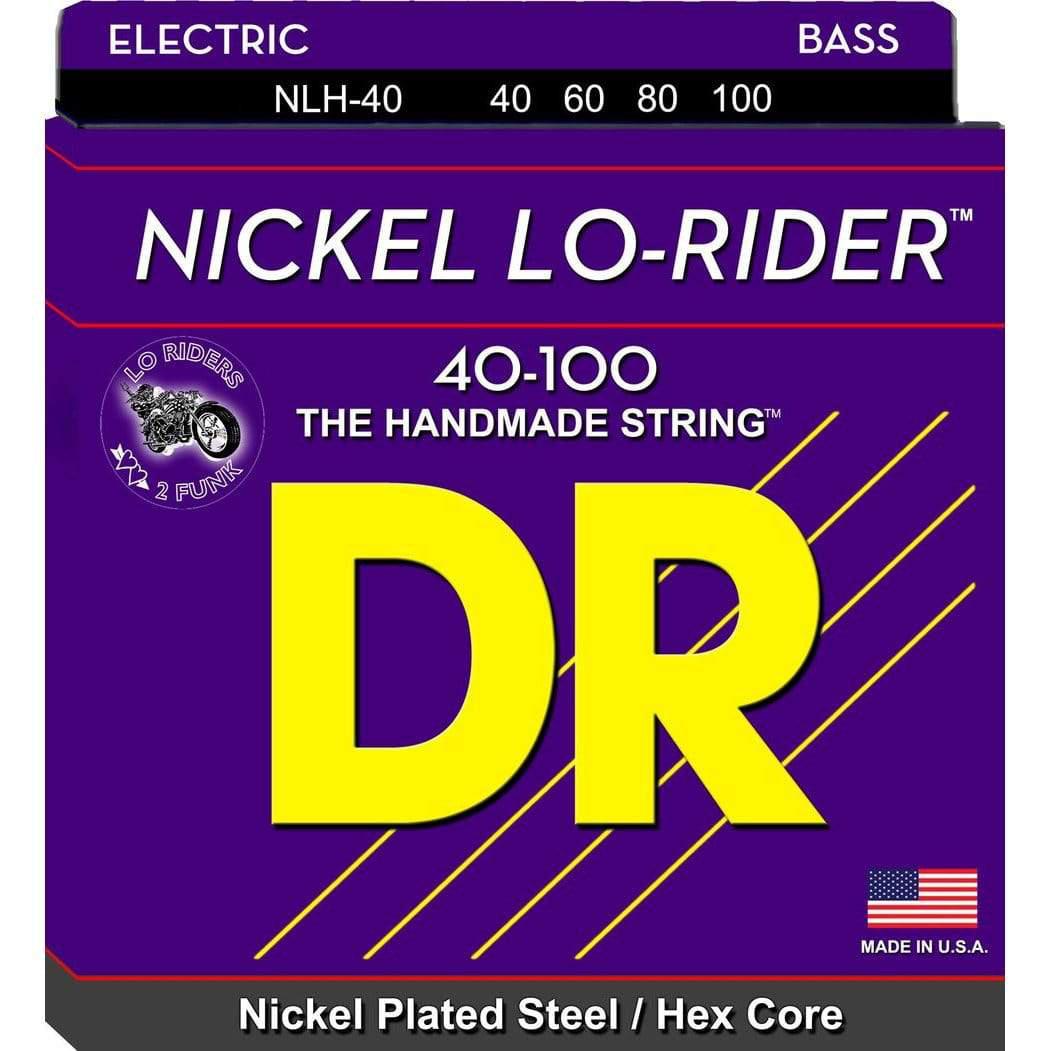 DR Strings NLH-40 Lo-Rider 4 String Bass Guitar Strings 40-100-DR Strings-Infinite Music