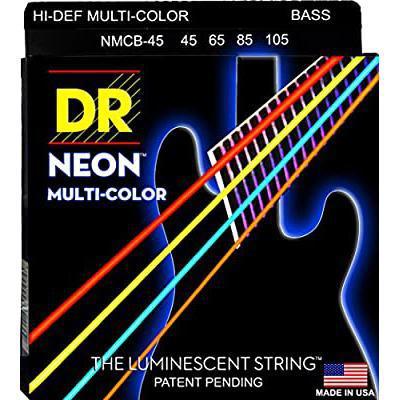 DR Strings NMCB-45 NEON Multi-Color Bass Guitar Strings-DR Strings-Infinite Music