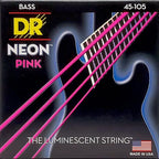 DR Strings NPB-45 Neon Hi-Def Pink 4 String Bass Guitar Strings 45-105-DR Strings-Infinite Music