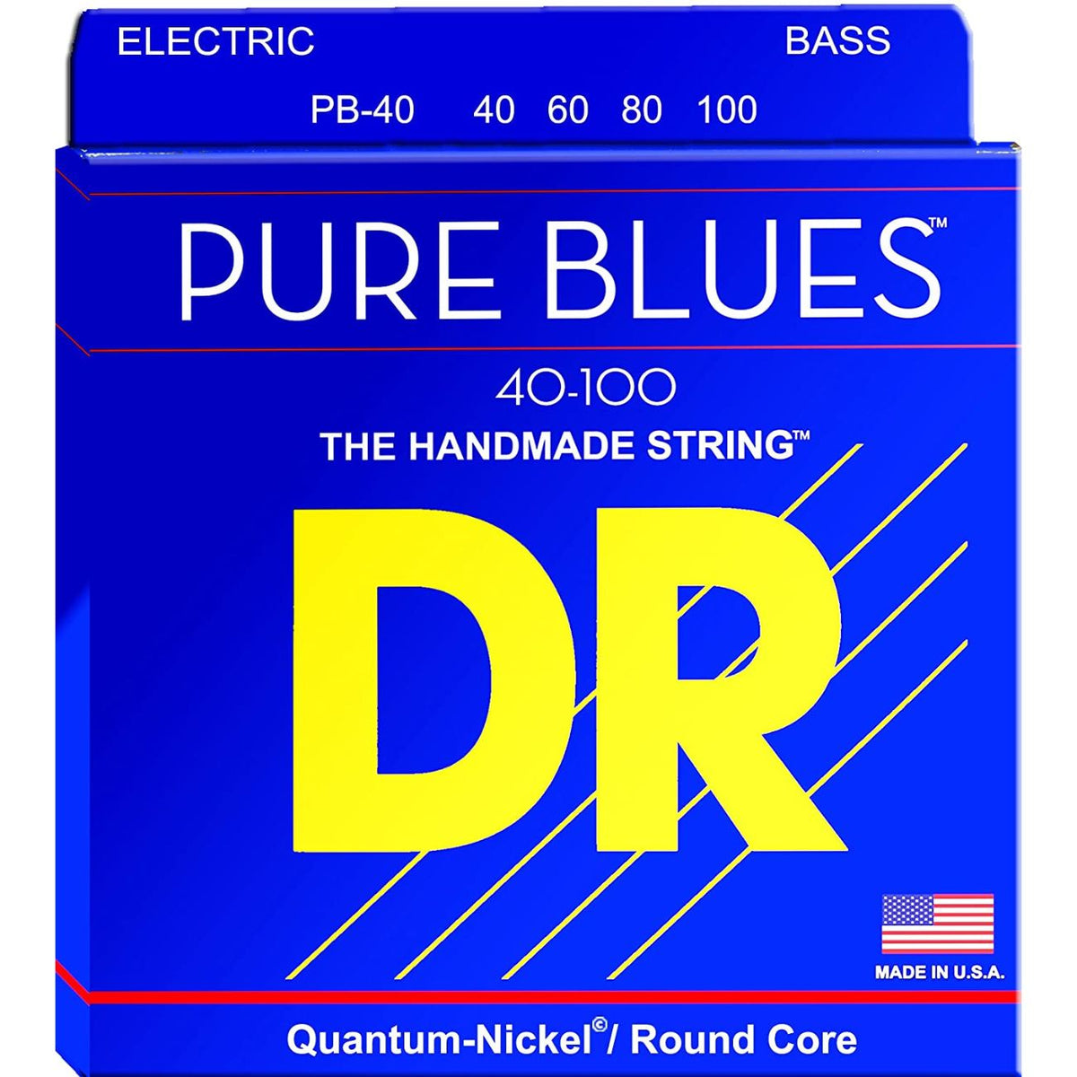 DR Strings PB-40 Pure Blues Nickel Bass Guitar Strings - 40/100-DR Strings-Infinite Music