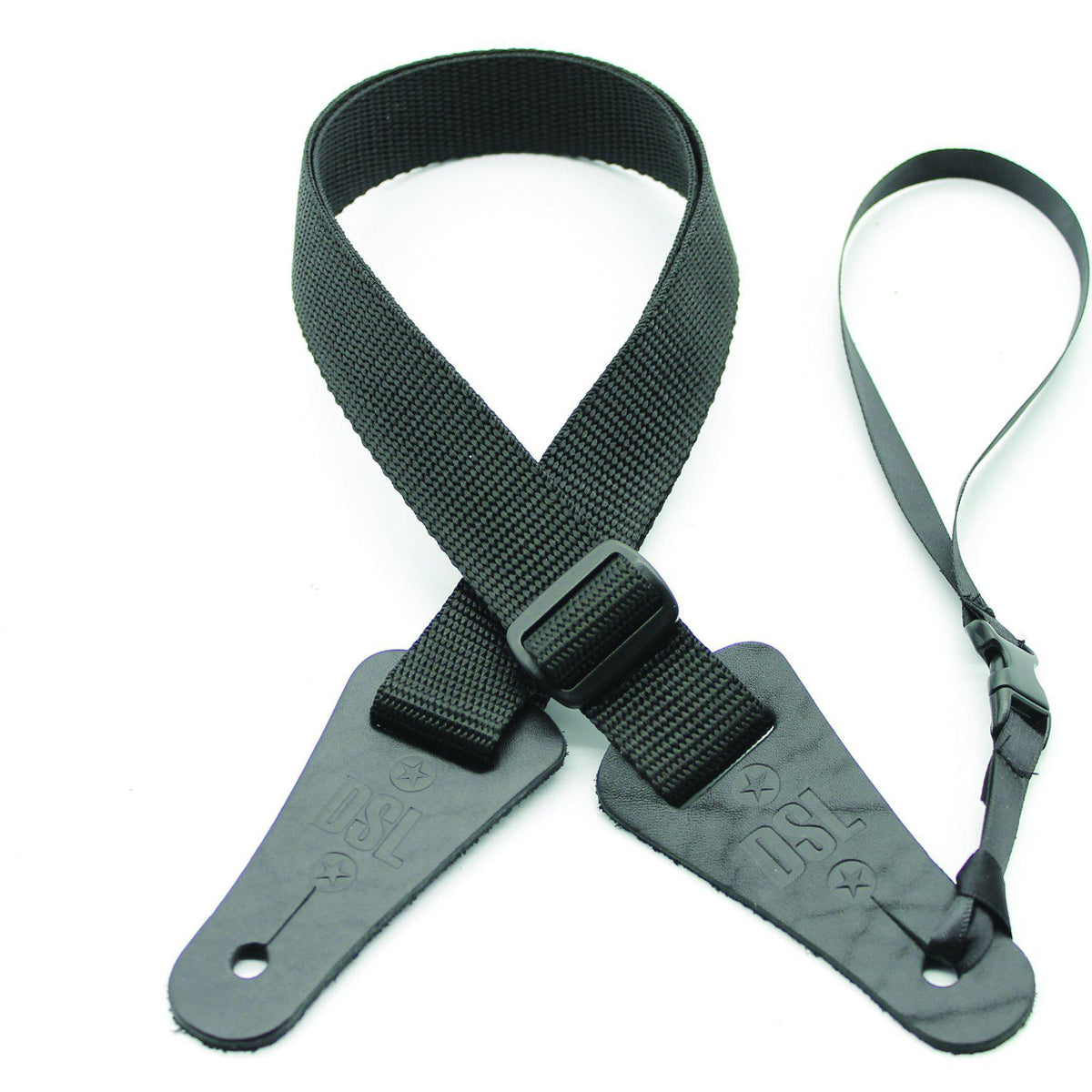DSL 25mm Poly Black Ukulele Strap-DSL-Infinite Music