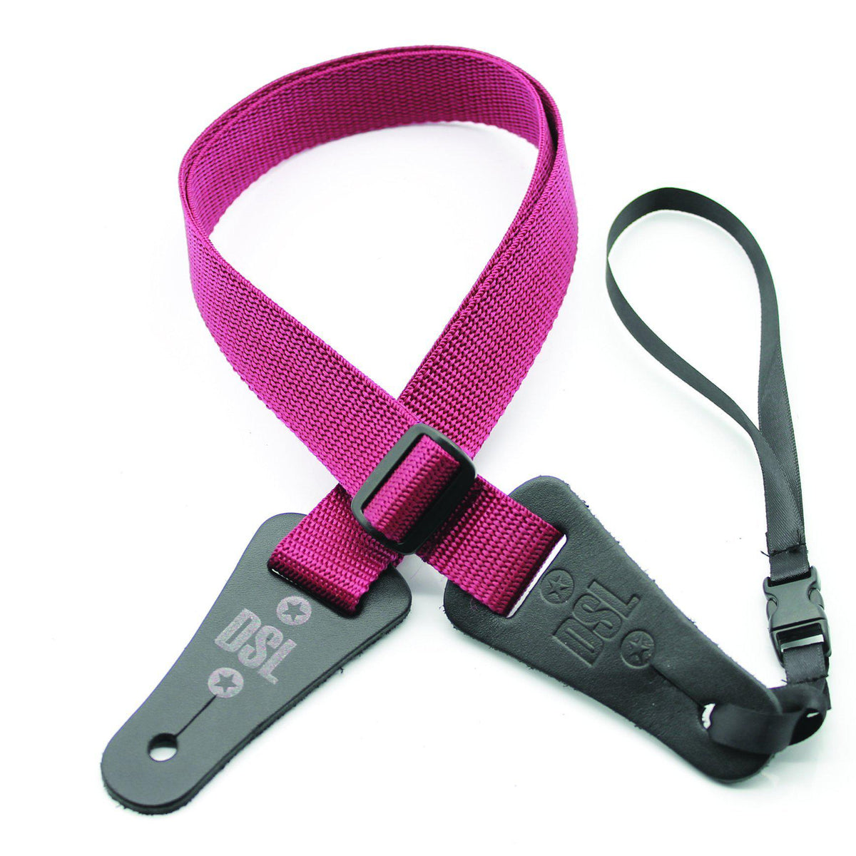 DSL 25mm Poly Burgundy Ukulele Strap-DSL-Infinite Music