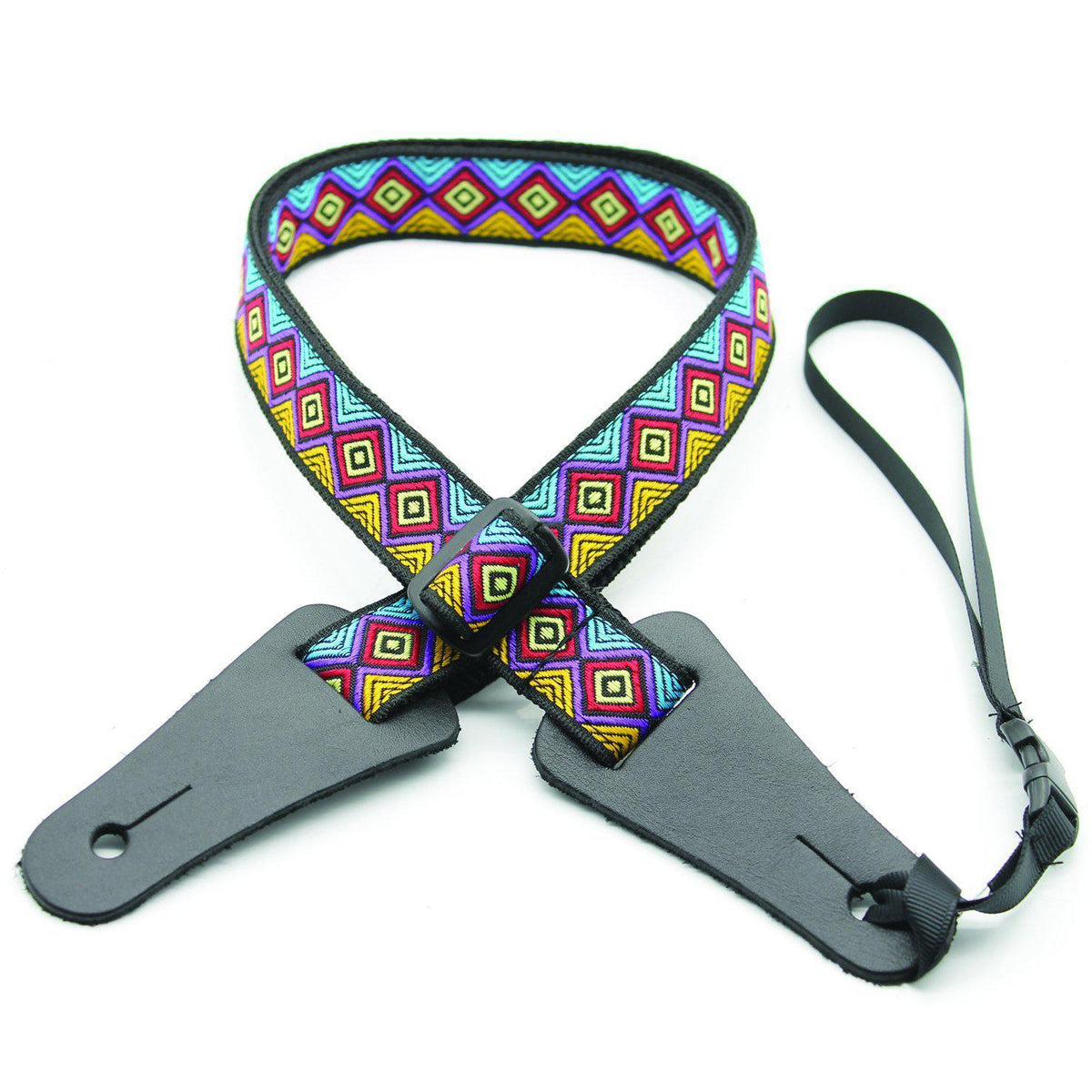 DSL 25mm Poly Tile Purple Ukulele Strap-DSL-Infinite Music