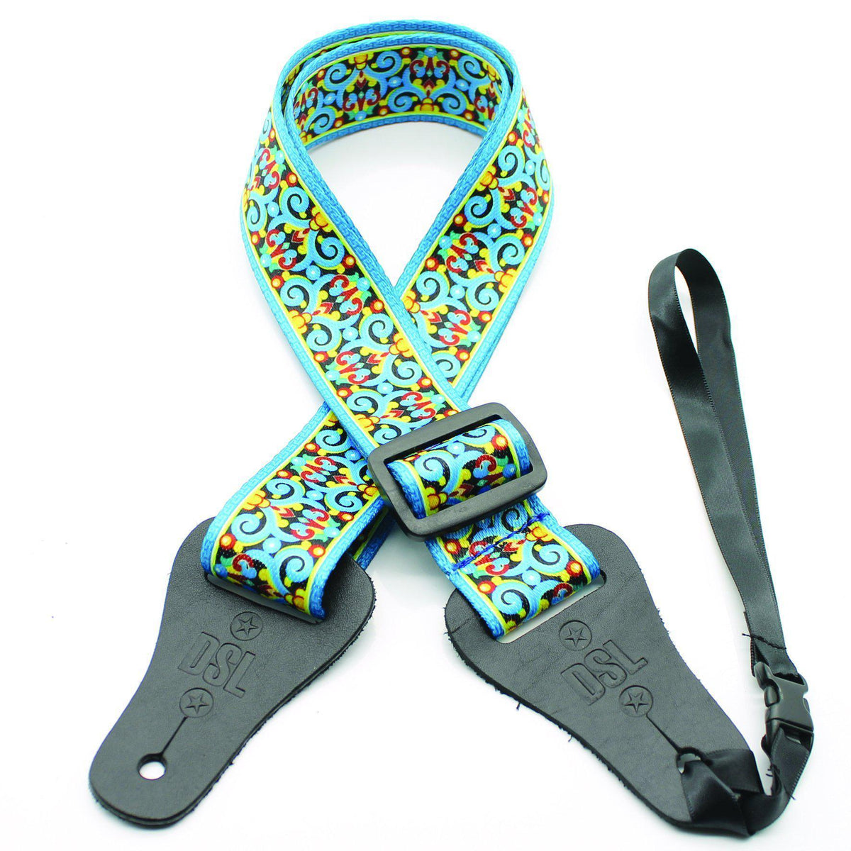 DSL 38mm Poly Sw-Blue Ukulele Strap-DSL-Infinite Music