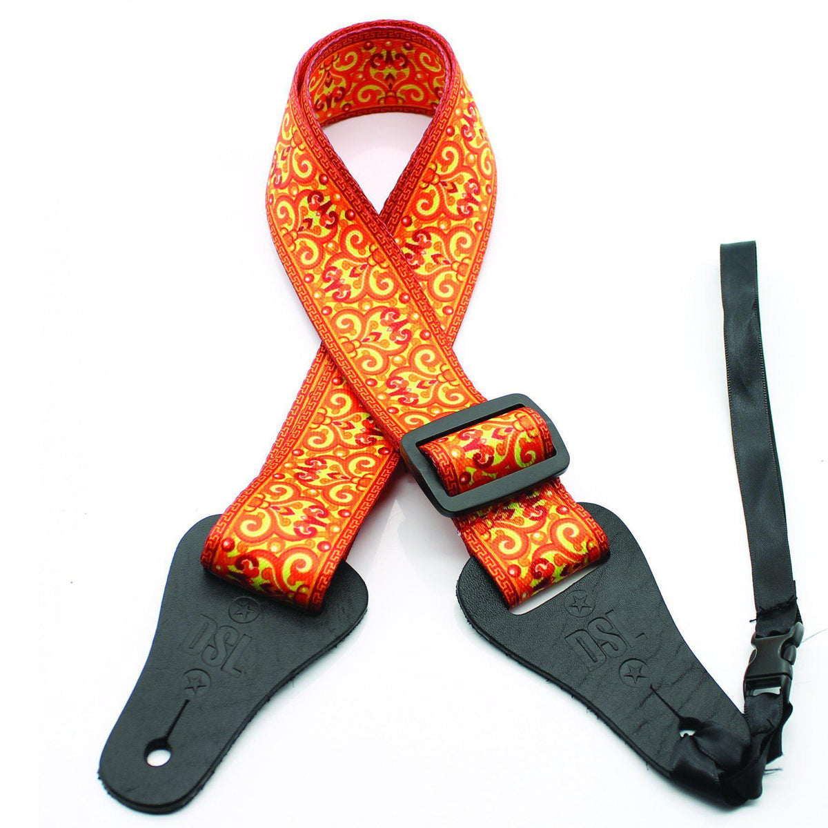DSL 38mm Poly Sw-Orange Ukulele Strap-DSL-Infinite Music