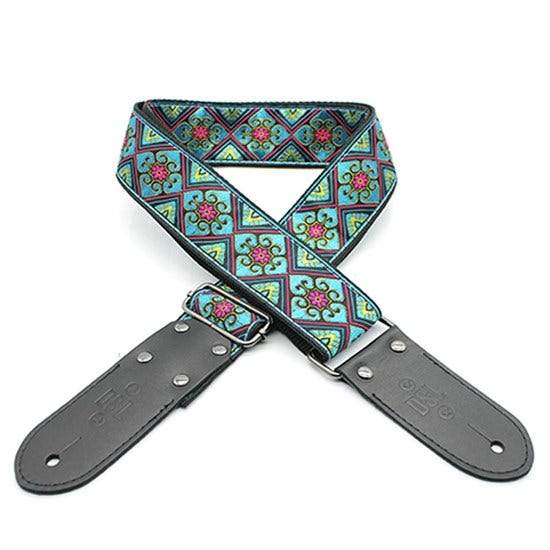 DSL Babylon Blue Jacquard Weaving Guitar Strap-DSL-Infinite Music