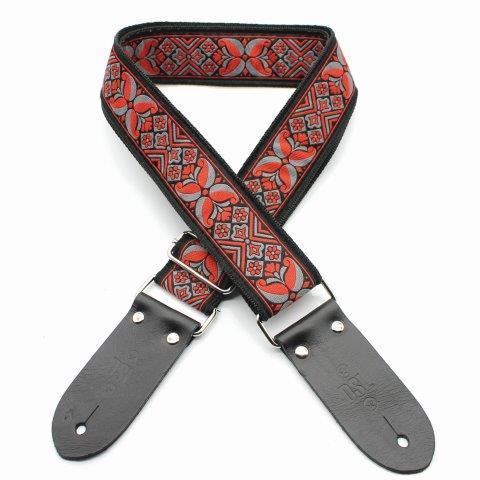 DSL DC Red Jacquard Weaving Guitar Strap-DSL-Infinite Music