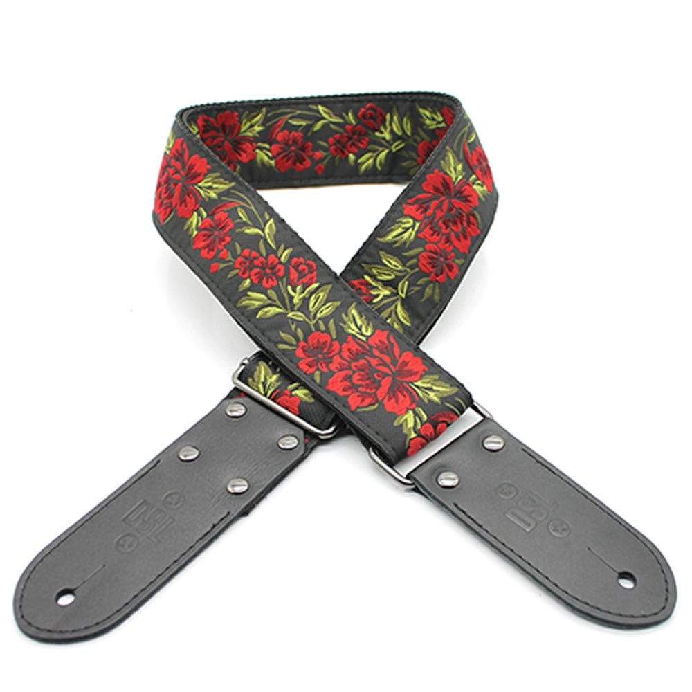 DSL FG Red Jacquard Weaving Guitar Strap-DSL-Infinite Music