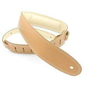 DSL GEG Garment 2.5" TAN/BEIGE Leather Padded Guitar Strap-DSL-Infinite Music