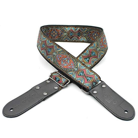 DSL Shiraz Red Jacquard Weaving Guitar Strap-DSL-Infinite Music