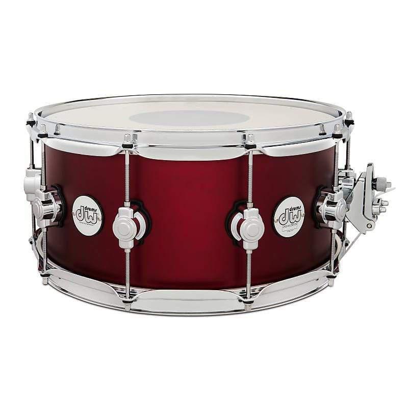 DW Design Limited Edition Shell Pack With Snare Drum & Stands - Crimson Satin Metallic-DW Drums-Infinite Music