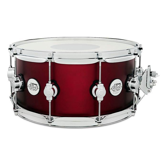 DW Design Series 14x6.5 Snare Drum - Crimson Satin Metallic-DW Drums-Infinite Music