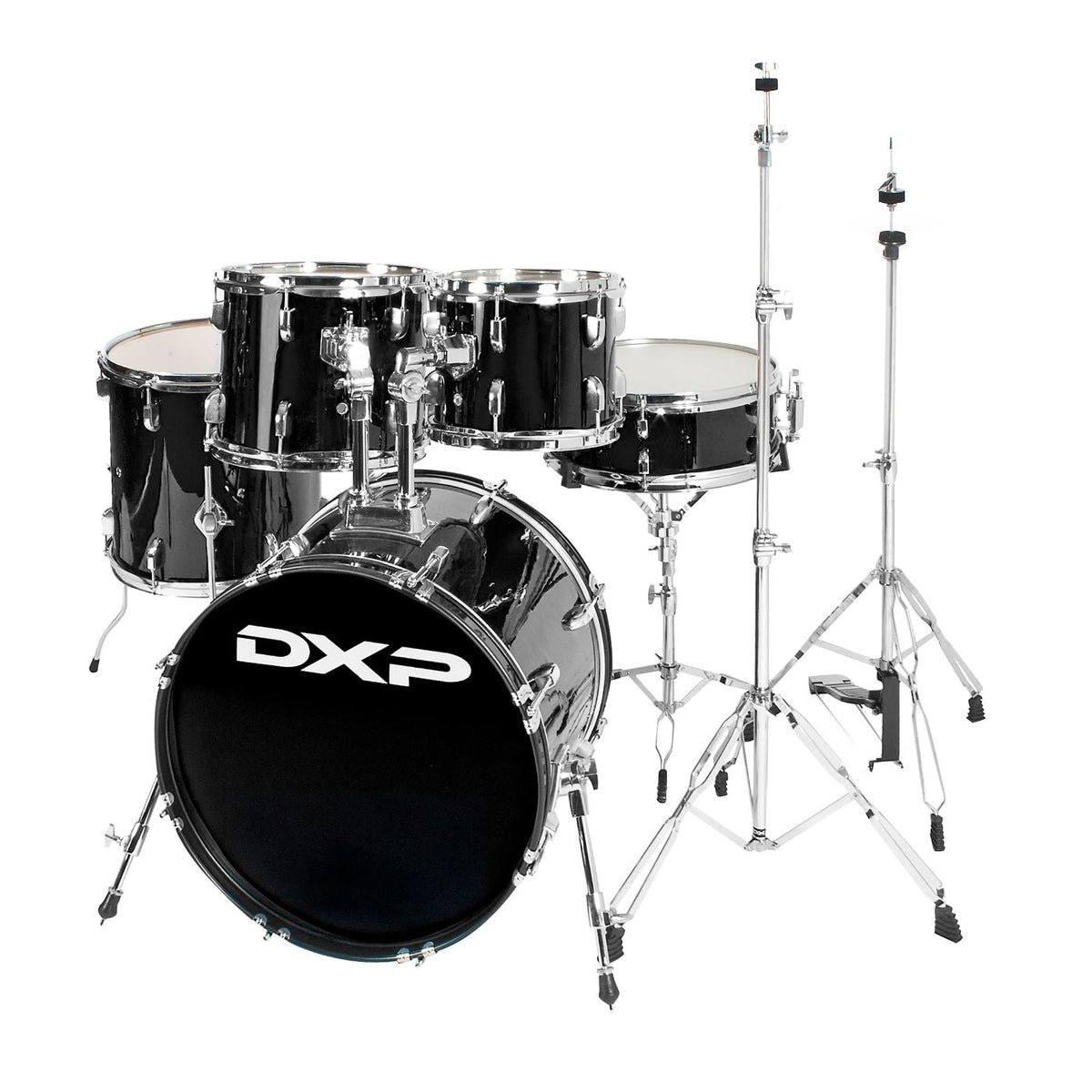 DXP Fusion 20" Series 5 Pce Drum Kit - Black-DXP-Infinite Music