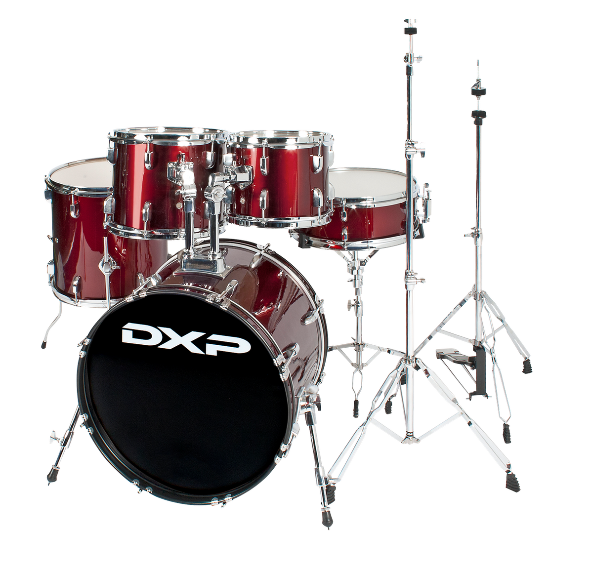 DXP Fusion 20" Series 5 Pce Drum Kit - Wine Red-DXP-Infinite Music
