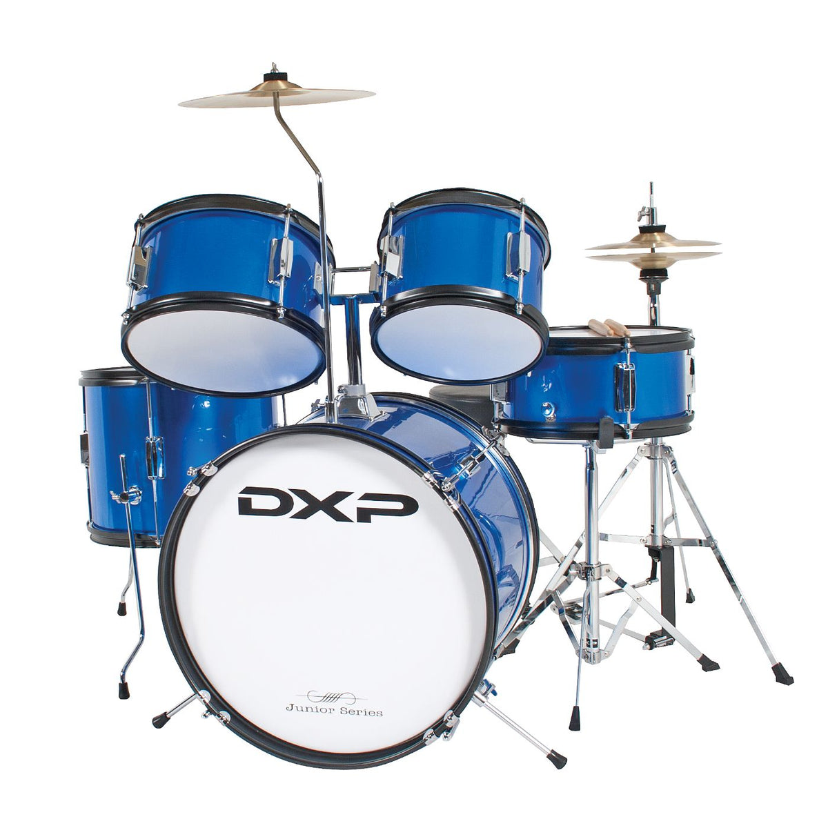 DXP Junior Series 5-piece Drum Kit - Metallic Blue-DXP-Infinite Music