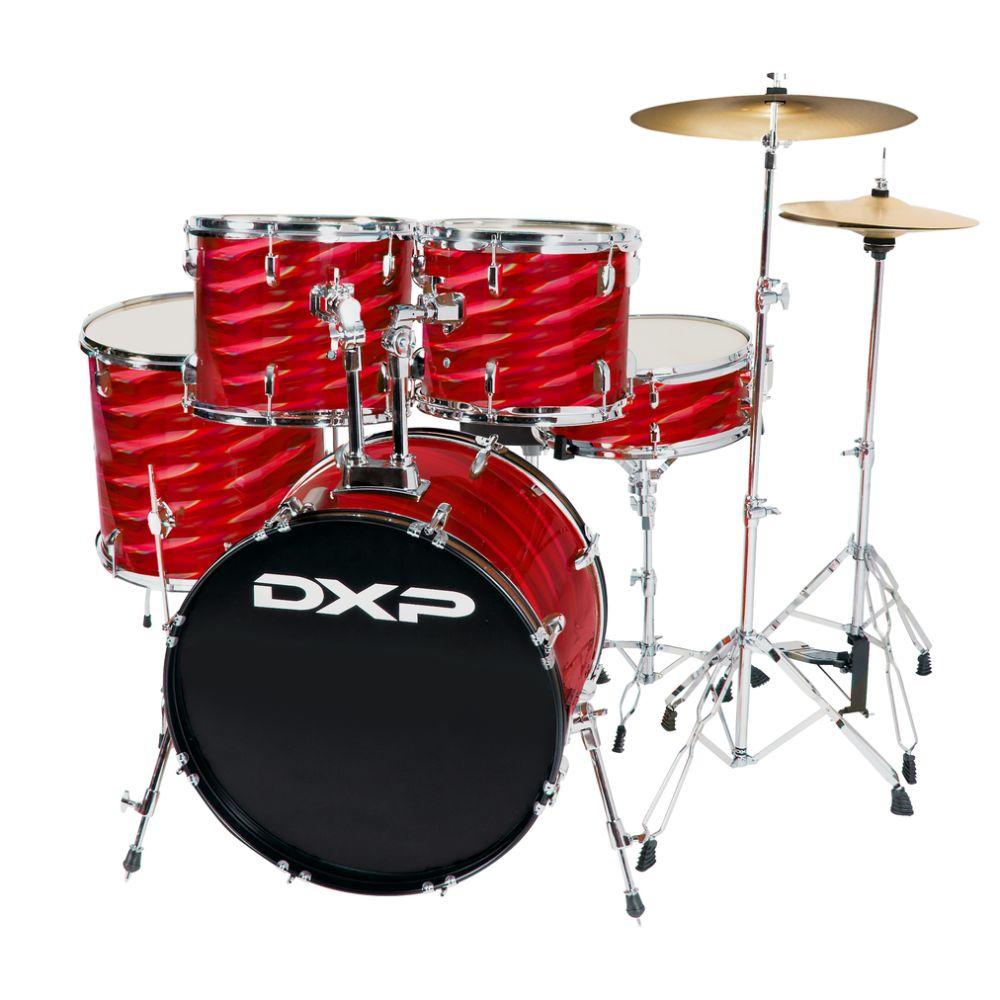 DXP Pioneer Series Drum Kit Pack - 3D Laser Red-DXP-Infinite Music